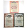 Image 1 : Indiana, Wabash Railway 1925 to 1928, Specimen Coupon Bond Trio.