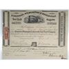 Image 1 : OH. Cincinnati, Wilmington & Zanesville Rail Road Co. 1853 I/U Stock Certificate