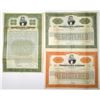 Image 1 : PA. Pennsylvania Co., 1928 Specimen Gold Coupon Bond Trio