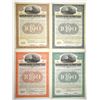 Image 1 : VA. Southern Railway Equipment Trust, 1922 to 1924, Specimen Coupon Bond Quartet