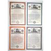 Image 1 : Wisconsin. Northern Pacific Railway Equipment Trust, 1962 and 1963 Specimen Bond Quartet