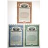 Image 1 : NJ. Warner Sugar Refining Co. 1921, Specimen Gold Coupon Bond Trio