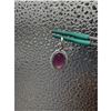 Image 4 : 6.30  CT NATURAL RUBY SILVER PENDANT OVAL CUT CERTIFICATION