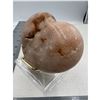 Image 4 : 3.75 X 3 INCH  PINK AMETHYST HEART WITH DRUZY FORMATION