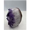 Image 3 : 2.8 X 1.7 INCH POLISHED AMETHYST GEODE WITH INCLUSIONS