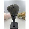 Image 5 : 10 X  4.3 INCH  HIGH GRADE URUGYAN AMETHYST CLUSTER ON METAL STAND