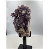 Image 3 : 11 X 4.3 INCH AMETHYST WITH CALCITE UNIQUE FORMATION ON BOTH  SIDE