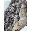 Image 5 : 13  X 9 INCH  AMETHYST WITH SUGAR COATED CALCITE ON STAND FROM BRAZIL