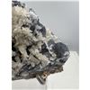 Image 10 : 9 X 11 INCH FLUORITE WITH FLOWER CALCITE QUARTZ ON STAND