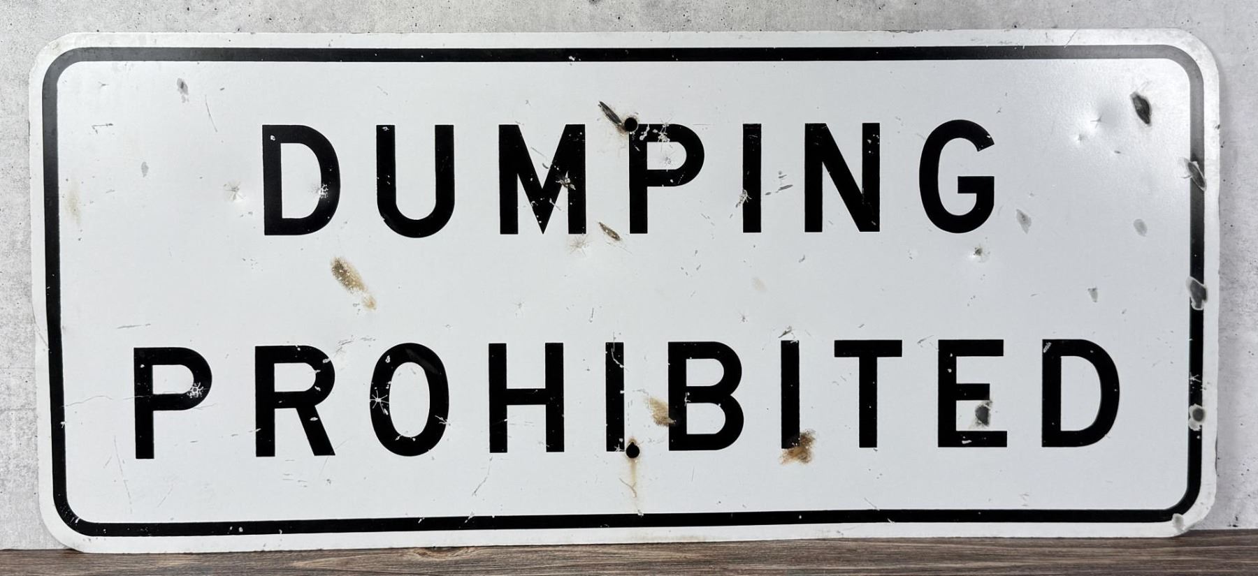 Dumping Prohibited Sign