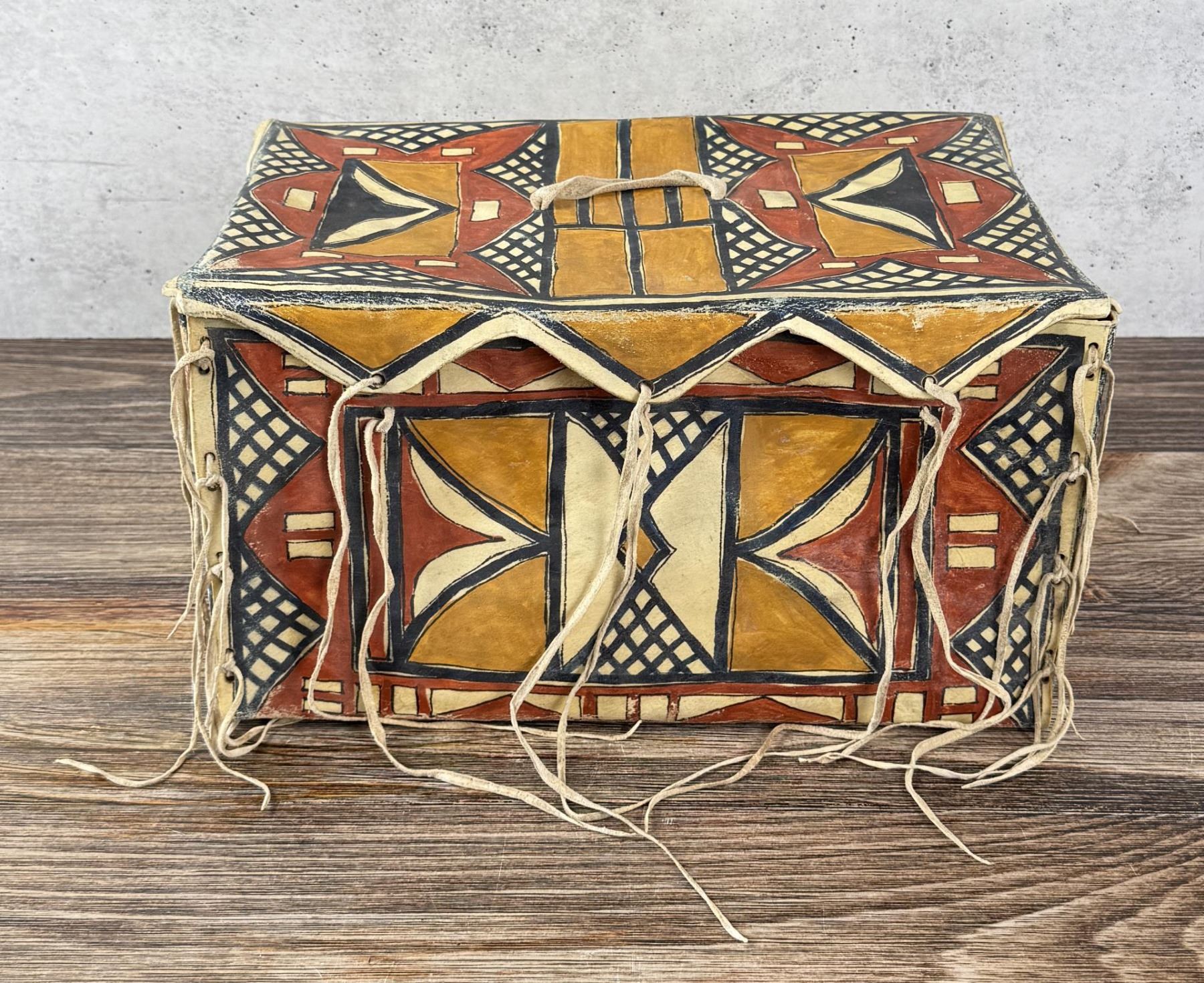 Native Trunk Native American Indian Parfleche Trunk