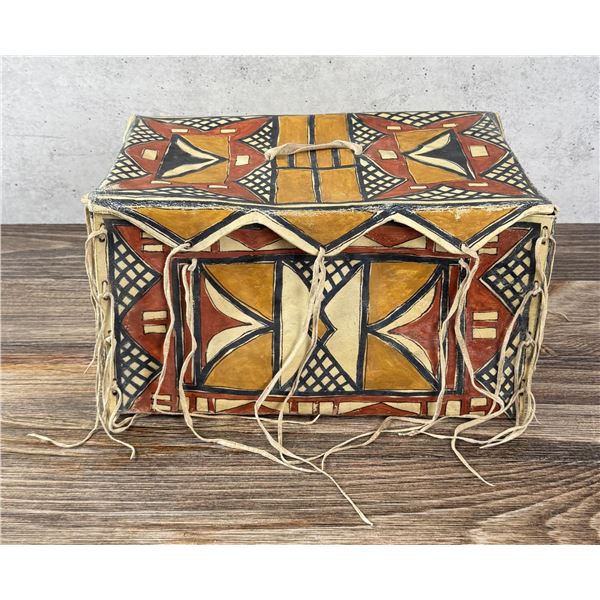 Native American Indian Parfleche Trunk