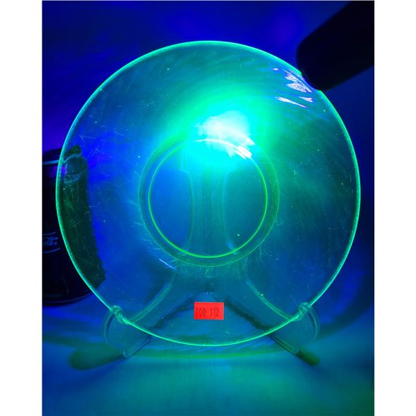 Uranium Glass Plate