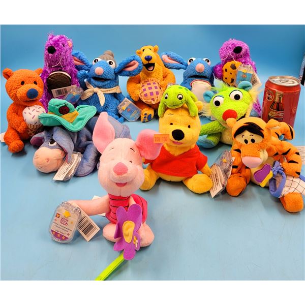 Character Plushes w/ Winnie The Pooh, Tigger, Bear in the Big Blue House, & More