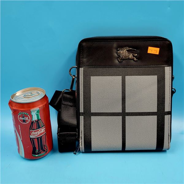 Faux Leather Plaid Crossbody Bag