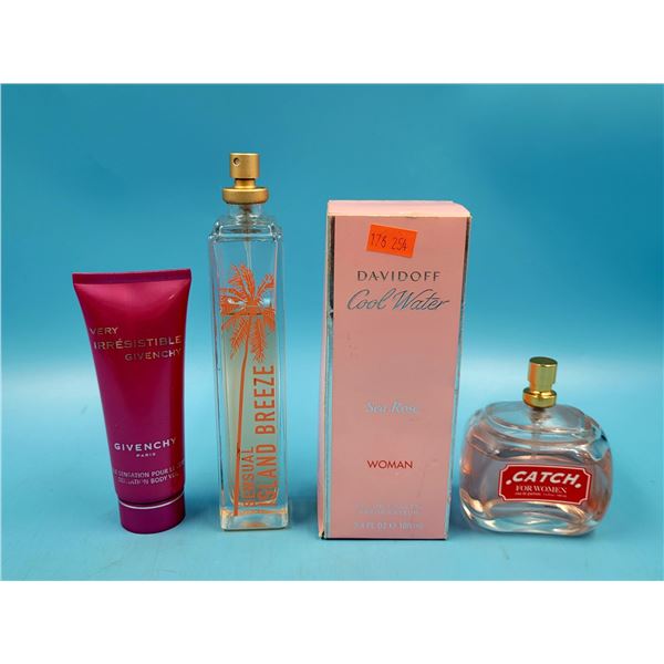 Assorted Fragrance & Lotion Lot w/ Givenchy, Davidoff, & More