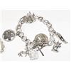 Image 3 : TWO CAPRICE STIRLING SILVER CHARM BRACELETS TOGETHER