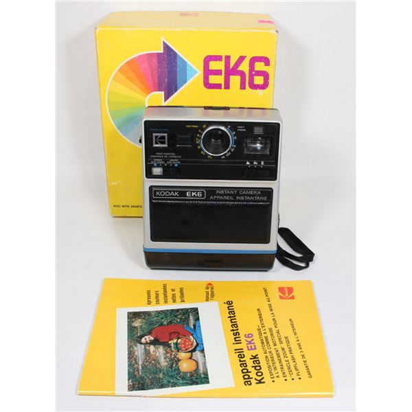 VINTAGE KODAK INSTANT CAMERA IN BOX  EK6