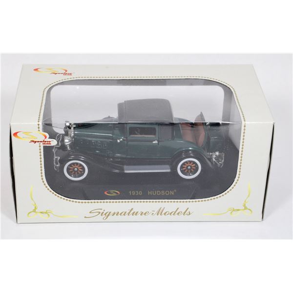 SIGNATURE MODELS 1930 HUDSON DIE CAST CAR