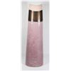Image 1 : LARGE PINK/ PURPLE CERAMIC FLOWER VASE