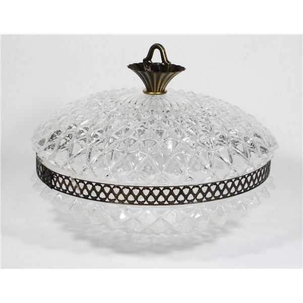 VINTAGE GLASS LIGHT SHADE FOR FIXED LIGHTING
