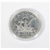 Image 2 : 1949 CANADIAN SILVER DOLLAR IN CAPSULE AND DISPLAY
