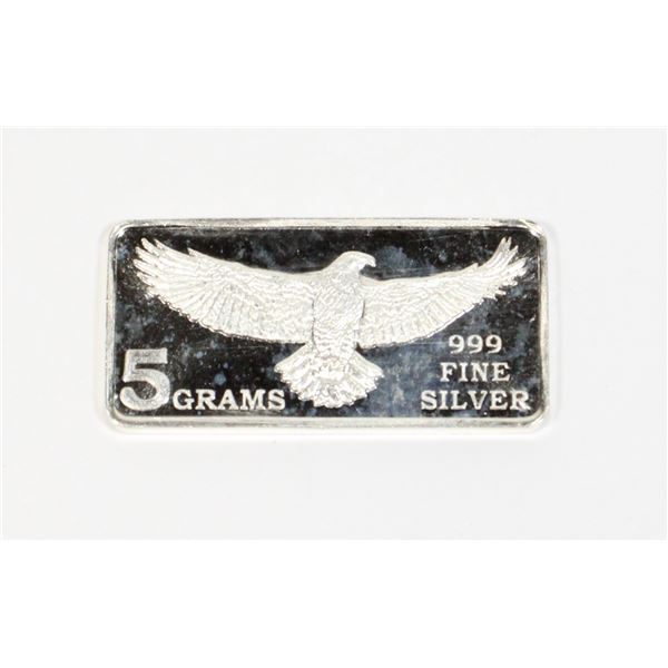5 GRAM SILVER BAR