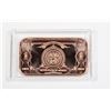 Image 2 : 1-OZ PURE 999 COPPER BAR IN CAPSULE