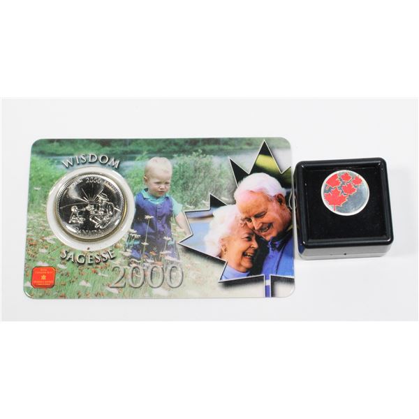 1 GRAM COLORIZED SILVER ROUND IN GEMSTONE DISPLAY