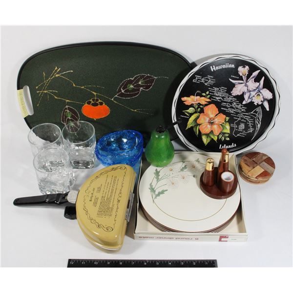 LOT OF VINTAGE HOME ITEMS INCLUDING MADE IN JAPAN