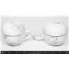 Image 1 : 2 UNIQUE TEA CUPS WITH INSERTS TO STEEP LOOSE