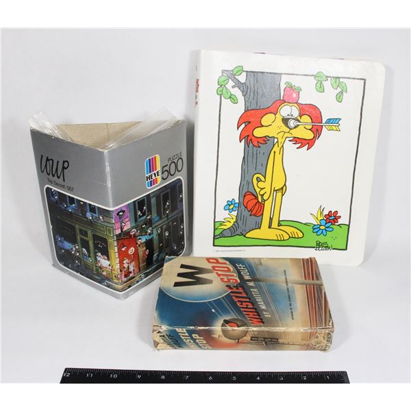 LOT OF VINTAGE COLLECTIBLES INCL. WHISTLE STOP