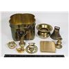 Image 1 : BUNDLE OF ASSORTED BRASS COLLECTIBLES, BELLS,