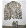Image 2 : GENUINE RABBIT COAT AND MOCCASINS