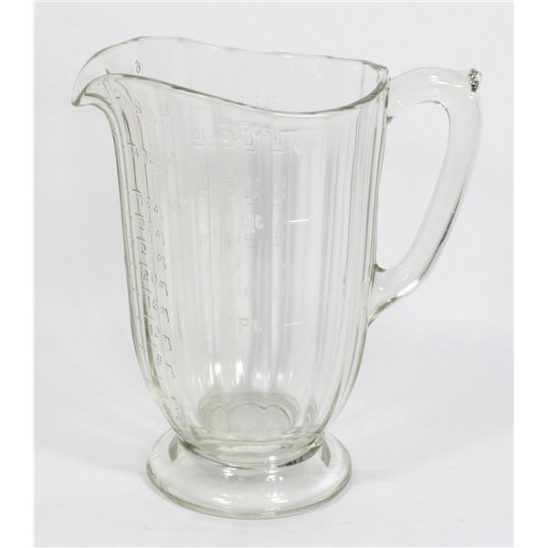 RARE ANTIQUE CLEAR PANELED GLASS WET/DRY MEASURING