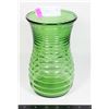 Image 1 : RANDALL CO GREEN GLASS FLOWER VASE