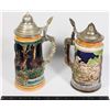 Image 1 : TWO VINTAGE BEER STIENS, ONE IS MADE IN JAPAN,