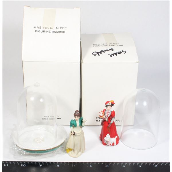 AVON 1995 AND 1997 MRS PFE ALBEE MINI FIGURINES