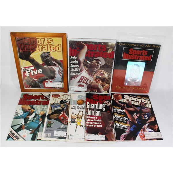 LARGE LOT OF MICHAEL JORDAN SPORTS ILLUSTRATED