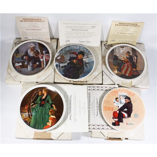 FOUR NORMAN ROCKWELL COLLECTOR PLATES ALL