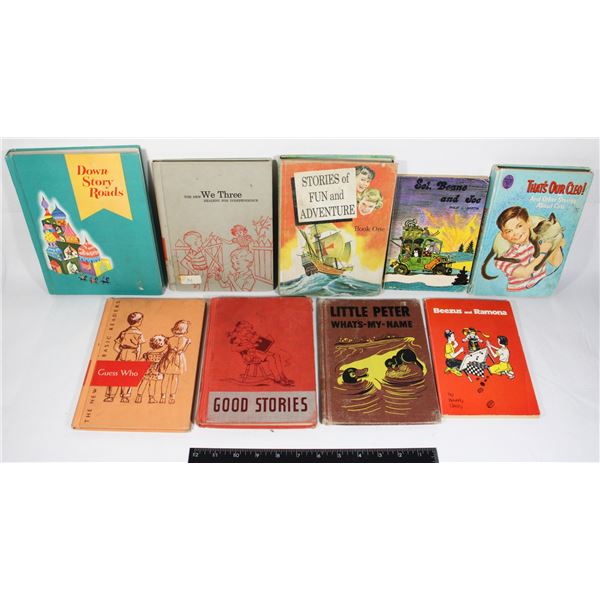 LOT OF 9 VINTAGE STORY BOOKS