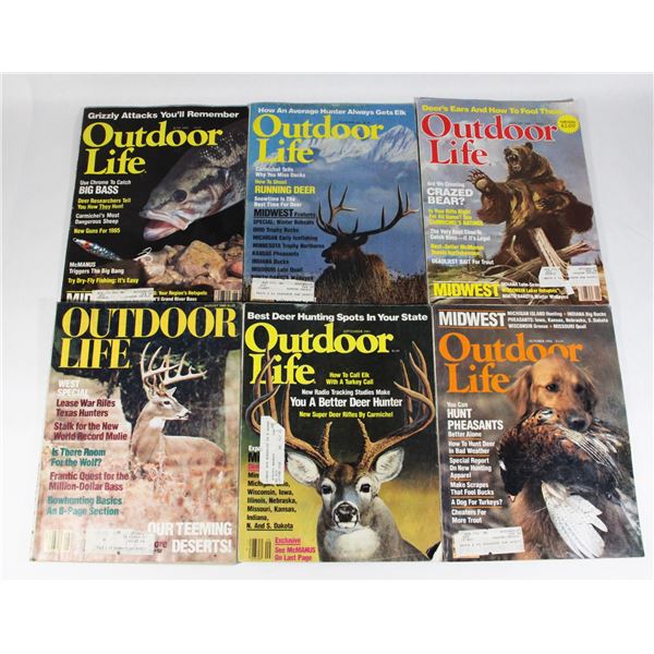LOT OF VINTAGE OUTDOOR LIFE MAGAZINES