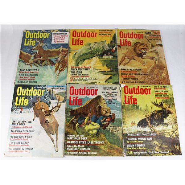 LOT OF VINTAGE OUTDOOR LIFE MAGAZINES