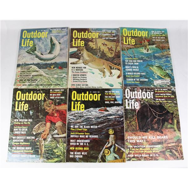 LOT OF VINTAGE OUTDOOR LIFE MAGAZINES