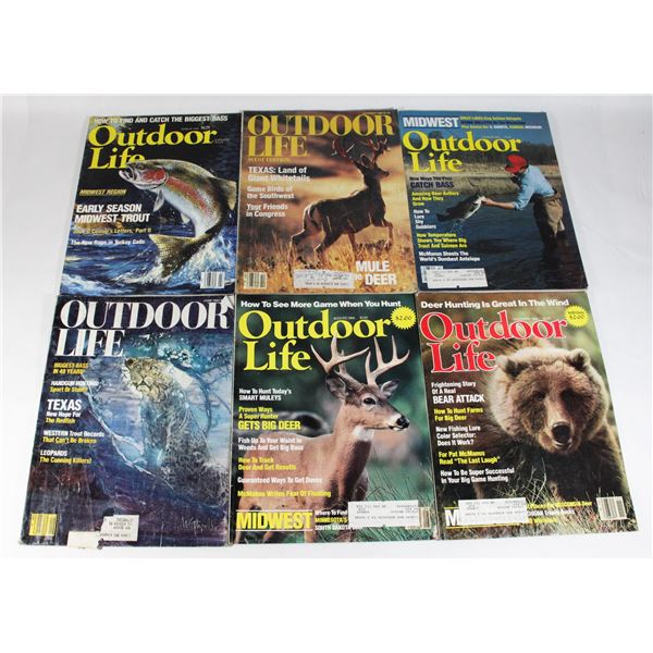 LOT OF VINTAGE OUTDOOR LIFE MAGAZINES