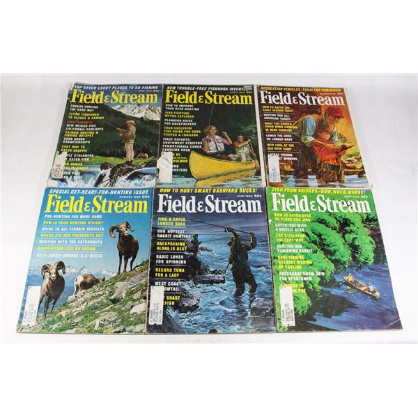 LOT OF VINTAGE FIELD & STREAM MAGAZINES