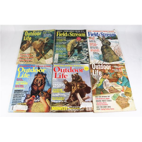 LOT OF VINTAGE FIELD & STREAM MAGAZINES