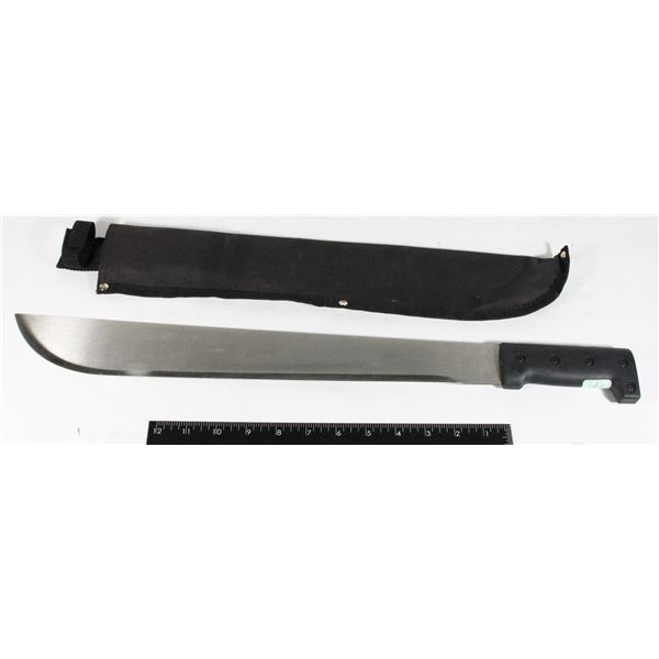 18" BLADE MACHETE IN SHEATH