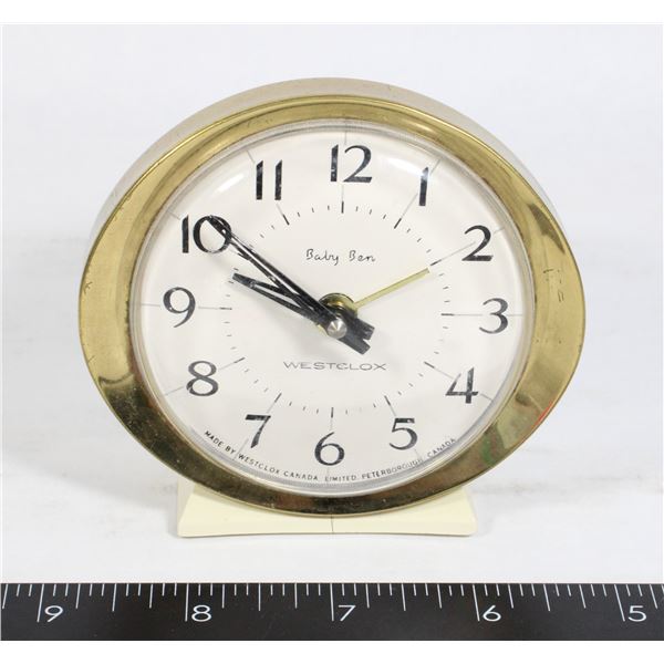 VINTAGE WESTCLOX BABY BEN MADE BY WESTCLOX