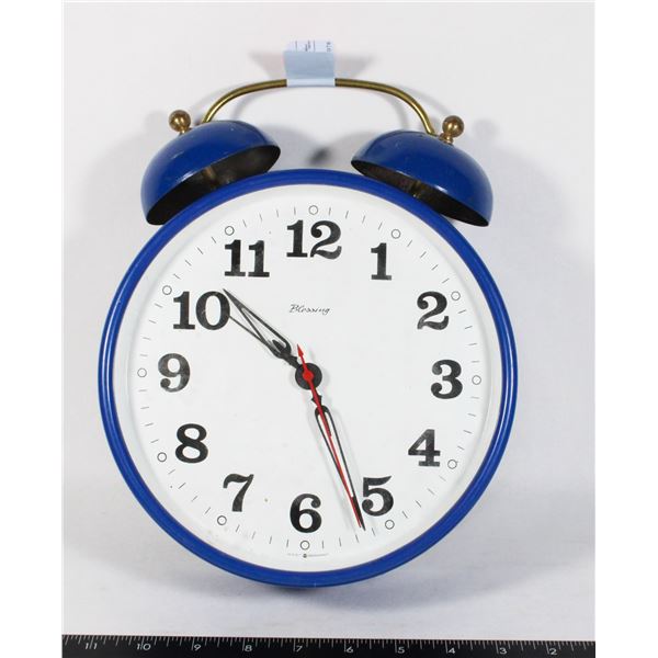 LARGE WALL BLESSING WEST GERMANY ALARM CLOCK